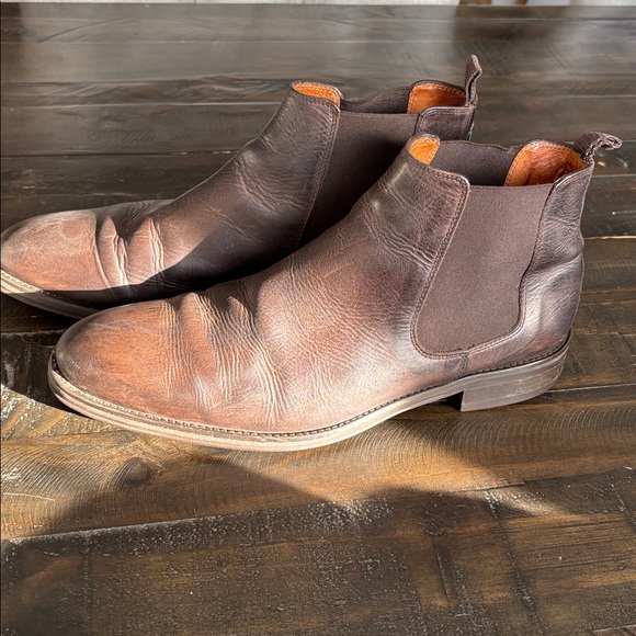 Stockholm Men's Brown Leather Boots 43 - Picture 5 of 6